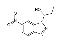 α-乙基-6-硝基-1H-苯并三氮唑-1-甲醇 结构式