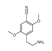 4-(2-氨乙基)-2,5-二甲氧基苯甲腈 结构式