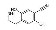 4-(2-氨乙基)-2,5-二羟基苯甲腈 结构式