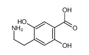 4-(2-氨乙基)-2,5-二羟基苯甲酸 结构式