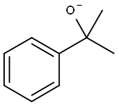 α,α-二甲基苯甲醇负离子 结构式