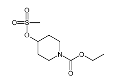1-Piperidinecarboxylic acid, 4-[(methylsulfonyl)oxy]-, ethyl ester 结构式