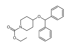 4-(二苯甲氧基)-1-哌啶甲酸乙酯 结构式