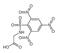 Glycine, N-[(2,4,6-trinitrophenyl)sulfonyl]- 结构式