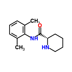 (S)-N-(2,6-二甲基苯基)哌啶-2-甲酰胺 结构式