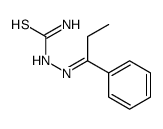 Hydrazinecarbothioamide, 2-(1-phenylpropylidene)- 结构式