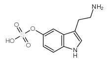 试剂Serotonin O-Sulfate(储存“-20℃”；运输“冰袋”) 结构式