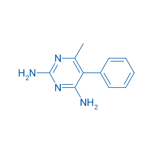 6-甲基-5-苯基-2,4-嘧啶二胺 结构式
