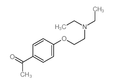 1-{4-[2-(diethylamino)ethoxy]phenyl}ethanone 结构式