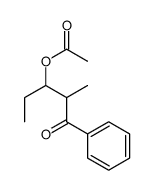 3-乙酰氧基-2-甲基-1-苯基-1-戊酮 结构式