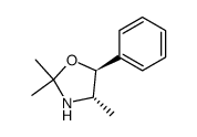 (4R,5S)-2,2,4-三甲基-5-苯基恶唑烷 结构式