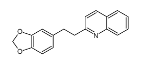 2-[2-(1,3-苯并二氧杂环戊烯-5-基)乙基]喹啉 结构式