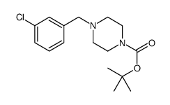 叔丁基4-(3-氯苄基)哌嗪-1-羧酸酯 结构式
