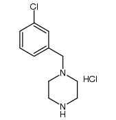 1-(3-氯苄基)哌嗪盐酸盐 结构式