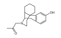 (-)-17-Acetonylmorphinan-3-ol 结构式