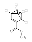 1,4,5,6,7,7-六氯双环[2.2.1]庚-2,5-二烯-2-羧酸甲酯 结构式