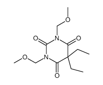 5,5-二乙基-1,3-双(甲氧基甲基)-2,4,6(1H,3H,5H)-嘧啶三酮 结构式