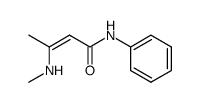 3-(甲氨基)-N-苯基-2-丁烯酰胺 结构式