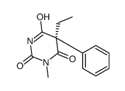 (5R)-5-ethyl-1-methyl-5-phenyl-1,3-diazinane-2,4,6-trione 结构式