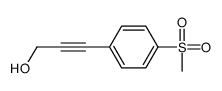 2-Propyn-1-ol, 3-[4-(methylsulfonyl)phenyl]- 结构式