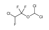 2-氯-1-(二氯甲氧基)-1,1,2-三氟乙烷 结构式