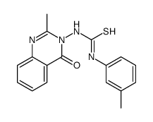 Thiourea, N-(2-methyl-4-oxo-3(4H)-quinazolinyl)-N'-(3-methylphenyl)- 结构式