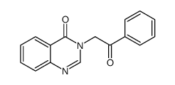 3-(2-oxo-2-phenylethyl)-4(3H)-quinazolinone 结构式