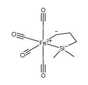 四羰基[二甲基丙基硅烷合(2-)]合铁(OC-6-23)- 结构式