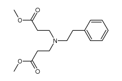 Dimethyl β,β'-(2-phenylethylamino)dipropionate 结构式