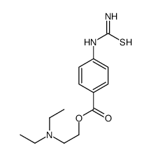 2-(Diethylamino)ethyl=p-thioureidobenzoate 结构式