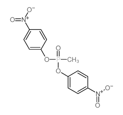 甲基膦酸双(4-硝基苯基)酯 结构式