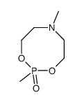 四氢-2,6-二甲基-4H-1,3,6,2-二氧氮杂磷杂辛因-2-氧化物 结构式