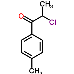 2-氯-1-(4-甲基苯基)-1-丙酮 结构式