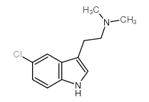 5-氯-N,N-二甲基色胺 结构式
