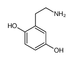 2-(2-氨基乙基)苯-1,4-二酚 结构式