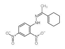 Ethanone, 1-(1-cyclohexen-1-yl)-, 2-(2,4-dinitrophenyl)hydrazone 结构式