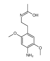 N-[2-(4-氨基-2,5-二甲氧基苯基)乙基]乙酰胺 结构式