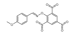 Benzaldehyde, 4-methoxy-, O-(2,4,6-trinitrophenyl)oxime, (E)- (9CI) 结构式
