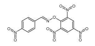 Benzaldehyde, 4-nitro-, O-(2,4,6-trinitrophenyl)oxime, (E)- (9CI) 结构式