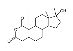 (4aS,4bS,6aS,7S,9aS,9bS,11aS)-7-羟基-4a,6a,7-三甲基十四氢茚并[4,5-h]异色烯-2,4-二酮 结构式