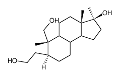 1H-Benz[e]indene-7-ethanol, dodecahydro-3-hydroxy-6-(hydroxymethyl)-3,3a,6-trimethyl-, (3S,3aS,5aS,6S,7S,9aR,9bS)- 结构式