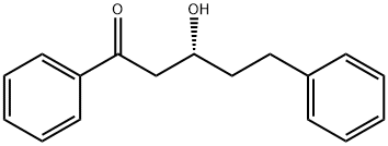 (3R)-3-羟基-1,5-二苯基-1-戊酮 结构式