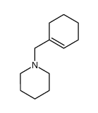 1-(1-环己烯-1-基甲基)哌啶 结构式