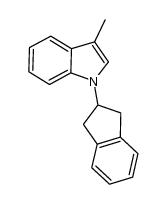1-(2,3-二氢-1H-茚-2-基)-3-甲基-1H-吲哚 结构式