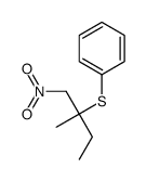 Benzene, [[1-methyl-1-(nitromethyl)propyl]thio]- 结构式