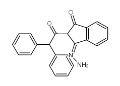 2-二苯基乙酰-1,3-茚酮-1-腙 结构式