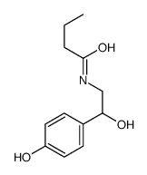 Butanamide, N-[2-hydroxy-2-(4-hydroxyphenyl)ethyl]- 结构式