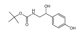Carbamic acid, [(2R)-2-hydroxy-2-(4-hydroxyphenyl)ethyl]-, 1,1-dimethylethyl ester (9CI) 结构式