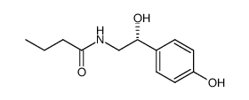 Butanamide, N-[(2R)-2-hydroxy-2-(4-hydroxyphenyl)ethyl]- 结构式