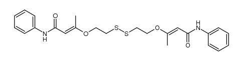 2-Butenamide, 3,3'-[dithiobis(2,1-ethanediyloxy)]bis[N-phenyl- (9CI) 结构式
